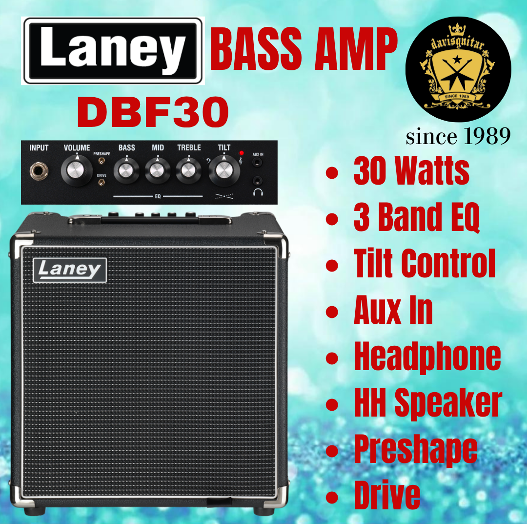 Laney DBF30 Digbeth Foundry Bass Amplifier with Drive 30 watts