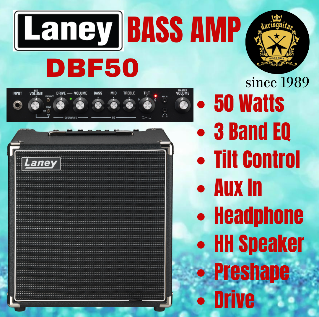 Laney DBF50 Digbeth Foundry Bass Amplifier with Drive 50 watts
