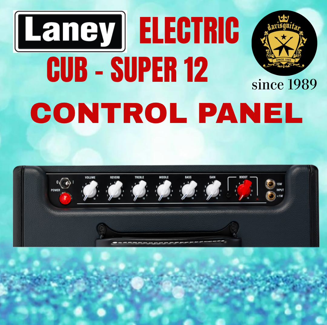 Laney CUB-SUPER12 Boutique Electric Pure Tube Amp 15 watts or 1 watts with Reverb
