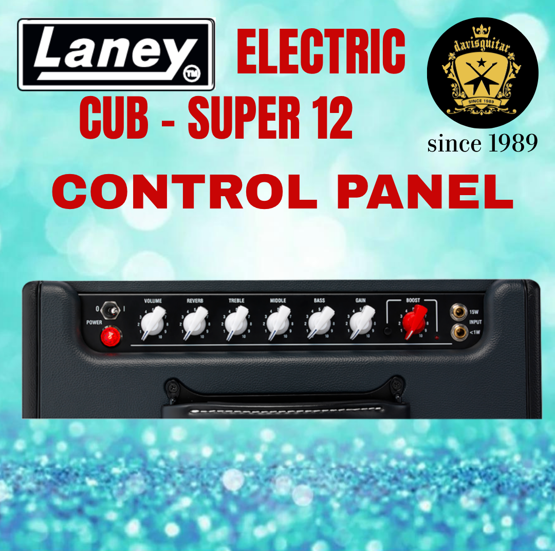 Laney CUB-SUPER12 Boutique Electric Pure Tube Amp 15 watts or 1 watts with Reverb