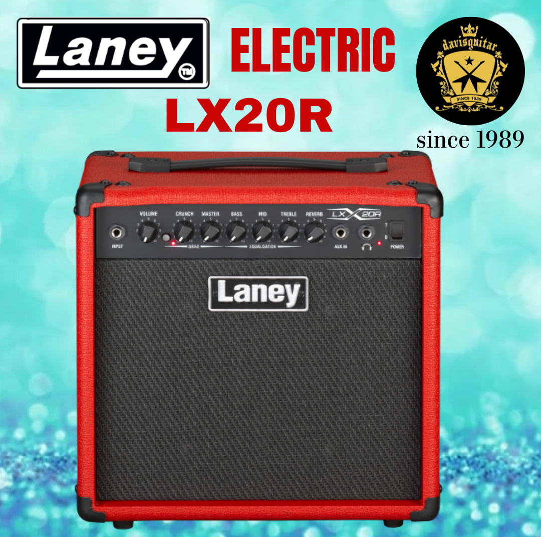 Laney LX20R-RED Twin-Channel Electric Guitar Amp with Reverb 20 watts