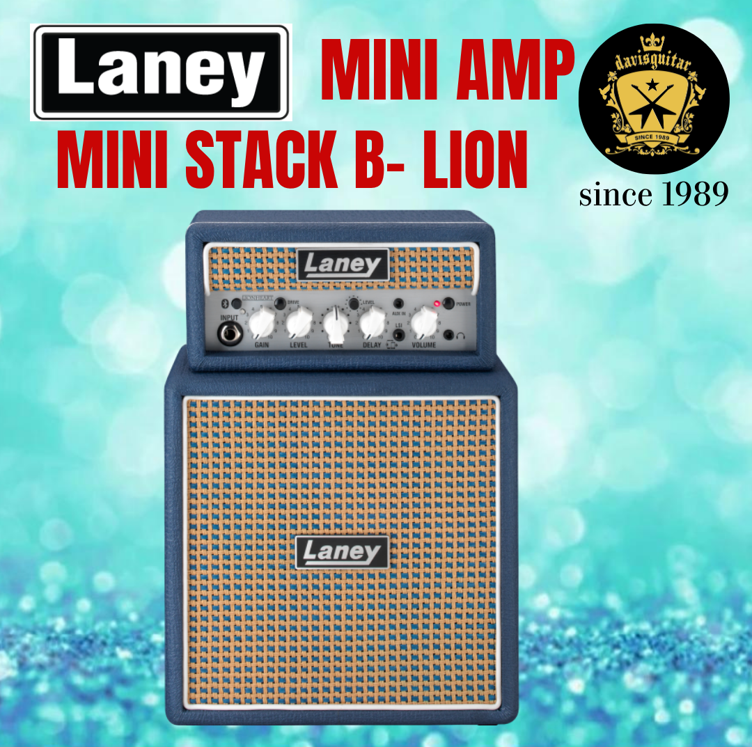 Laney MINISTACK-B-LION – Bluetooth Battery-Powered Guitar Amp with Smartphone Interface