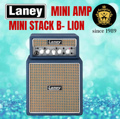 Laney MINISTACK-B-LION – Bluetooth Battery-Powered Guitar Amp with Smartphone Interface