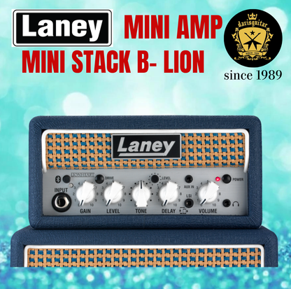 Laney MINISTACK-B-LION – Bluetooth Battery-Powered Guitar Amp with Smartphone Interface
