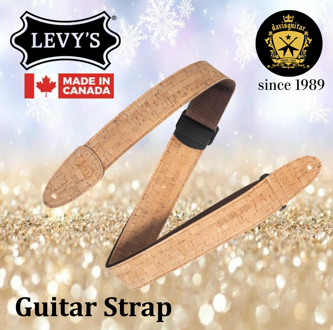 Levy's Leather MX8-NAT Cork Series Guitar Strap Natural