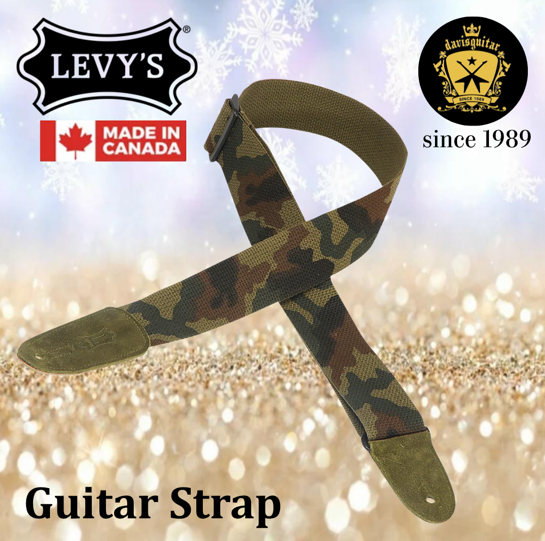 Levy’s Leathers MC8-CAM  Cotton and Suede Series Guitar Strap