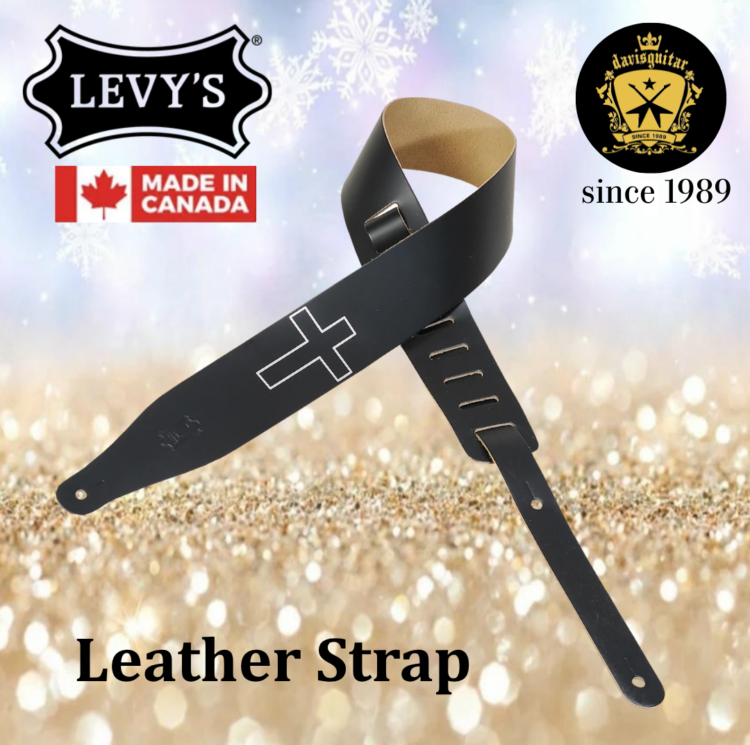 Levy’s Leathers M17CHC Black Guitar Strap