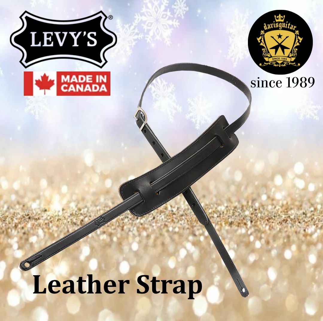 Levy’s Leathers M25 Black Holly Deluxe Series Guitar Strap