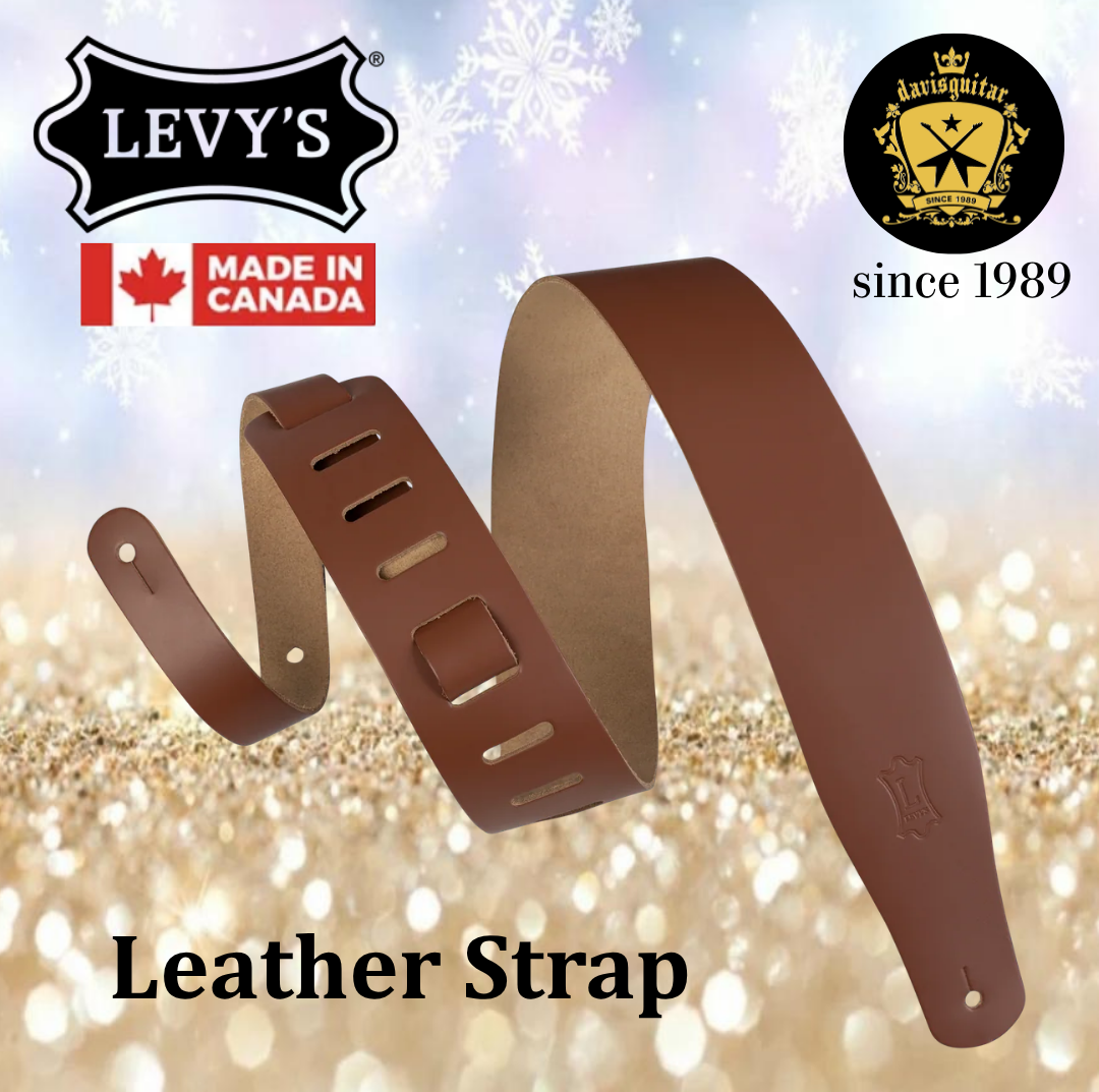 Levy’s Leathers M26 Walnut Streamline Leather Series Guitar Strap