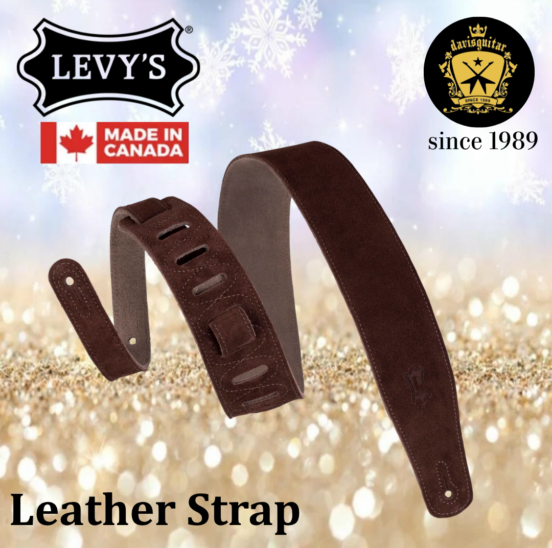 Levy’s Leathers MS26-BRN Brown Suede Series Guitar Strap
