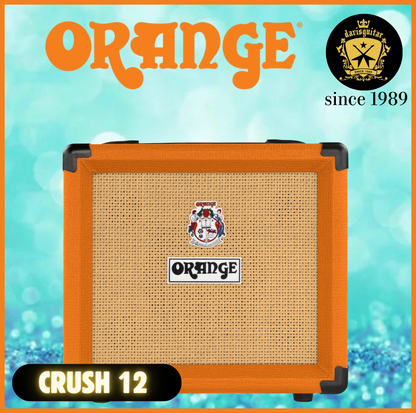 Orange Amp Crush 12 Combo for Electric Guitar 12 watts Headphone Output Aux Input