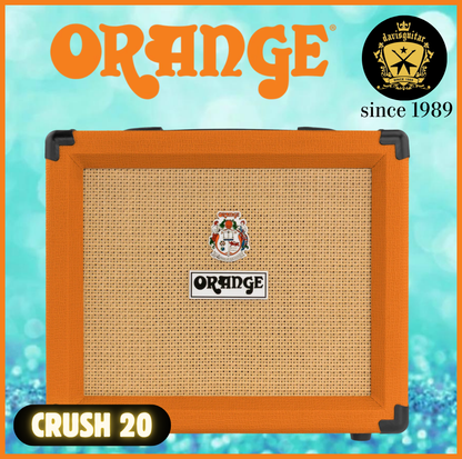 Orange Amp Crush 20 Combo for Electric Guitar 20 watts Headphone Output Aux Input