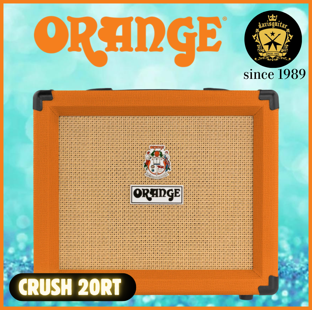 Orange Amp Crush 20 RT Reverb and Tuner Combo for Electric Guitar 20 watts Headphone Output