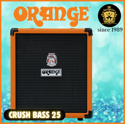 Orange Amplifier Crush Bass 25 watts Combo