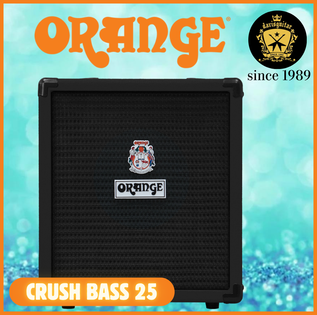 Orange Amp Crush Bass 25 watts Combo Black