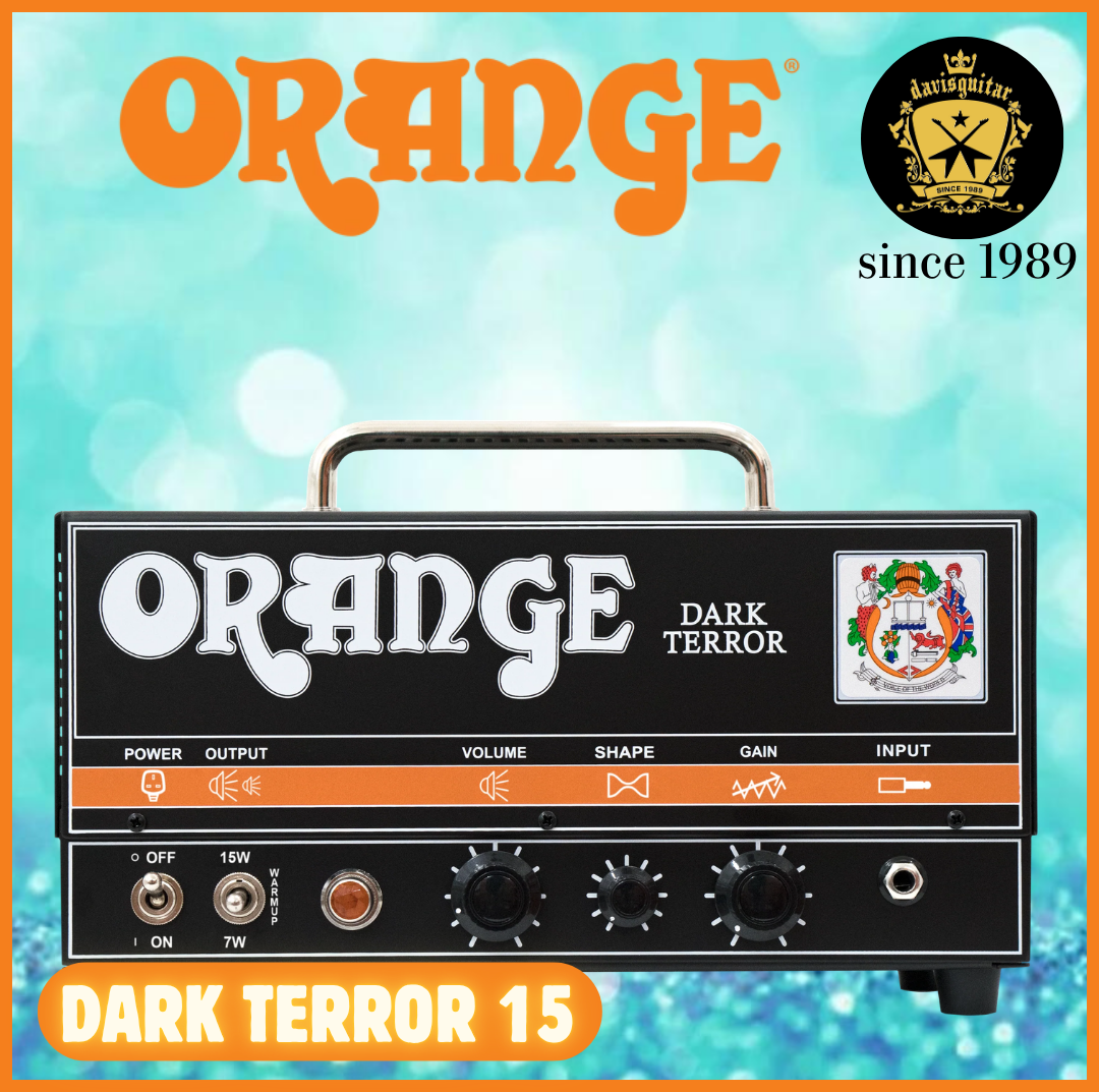 Orange Amp Dark Terror Head for Electric Guitar 7w or 15w watts
