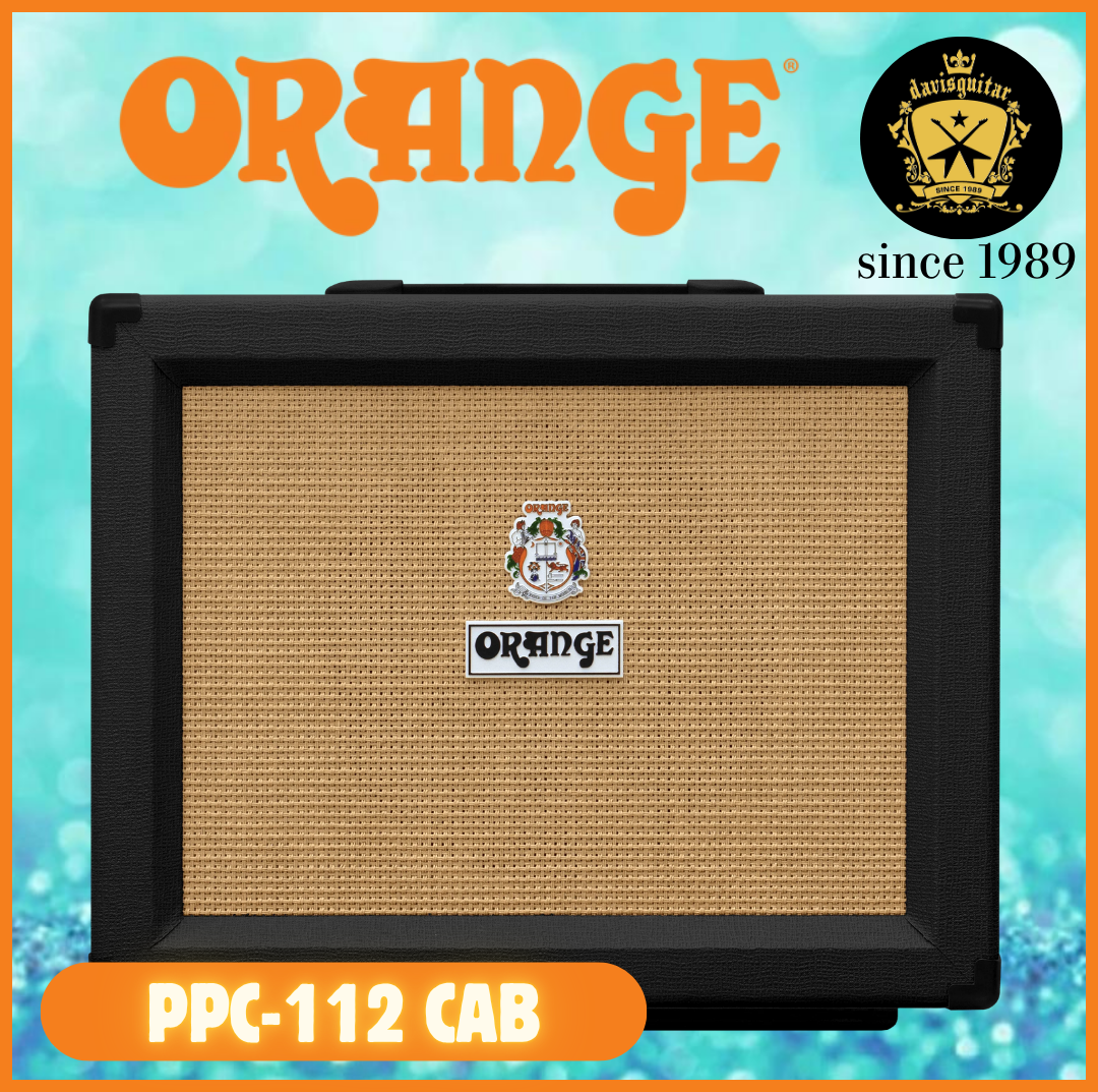 Orange PPC112 Electric Guitar Speaker Cabinet Celestion Vintage 30 Closed Back 60w Black