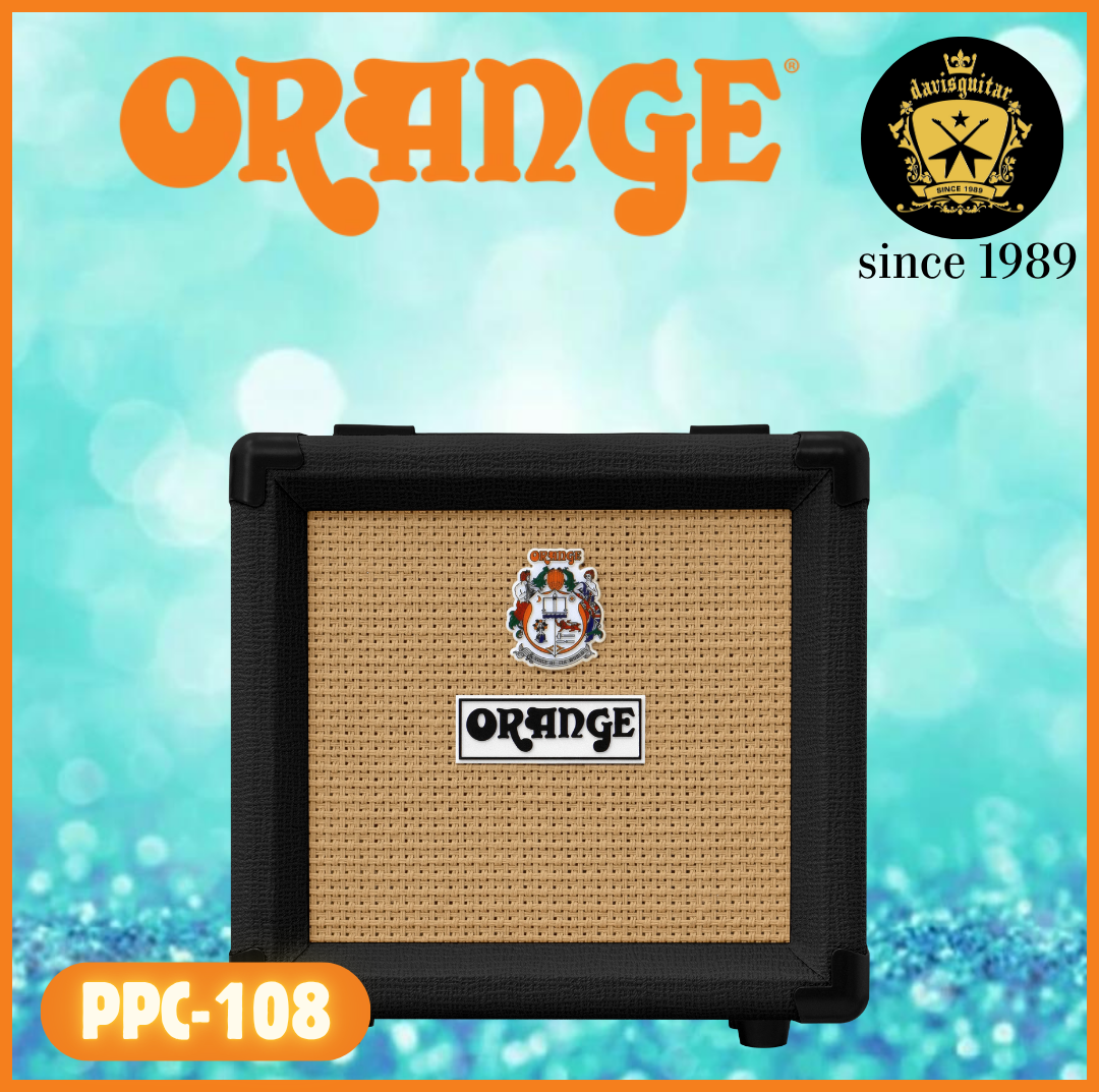 Orange Amp PPC-108 Black Speaker Cabinet 20 watts