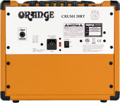 Orange Amp Crush 20 RT Reverb and Tuner Combo for Electric Guitar 20 watts Headphone Output