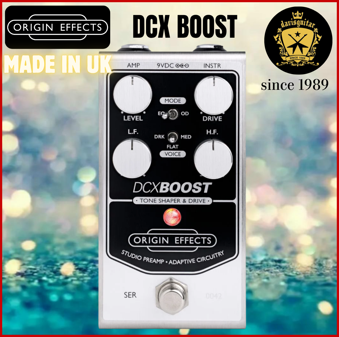 Origin Effects DCX Boost Studio-Grade Tone Enhancer Guitar Effect Pedal