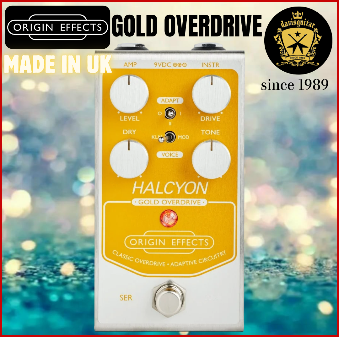 Origin Effects Halcyon Gold Overdrive Adaptive Guitar effect Pedal