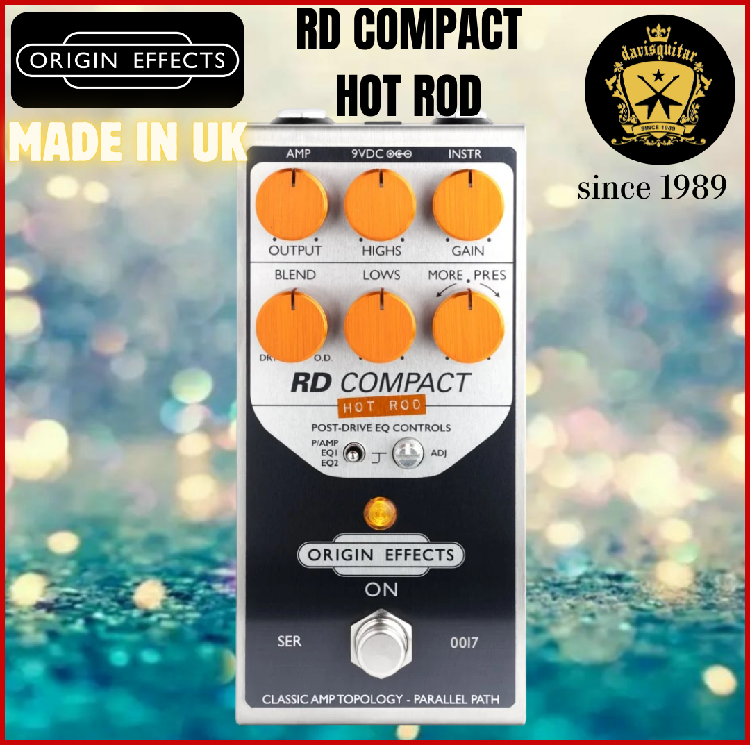 Origin Effects RD Compact Hot Rod Amp Overdrive Guitar Effect Pedal