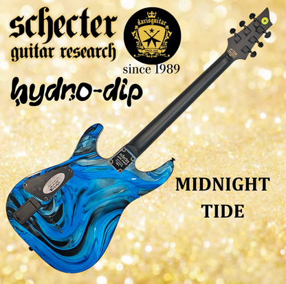 Schecter C-1 Hydro-dip Midnight Tide Electric Guitar