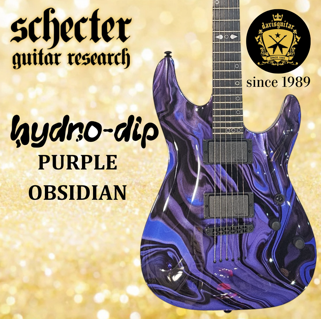 Schecter C-1 Hydro-dip Purple Obsidian Electric Guitar