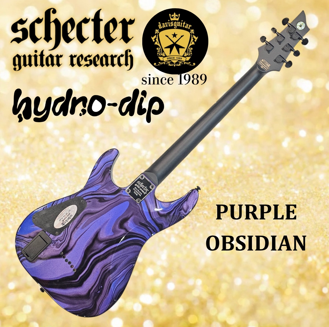 Schecter C-1 Hydro-dip Purple Obsidian Electric Guitar