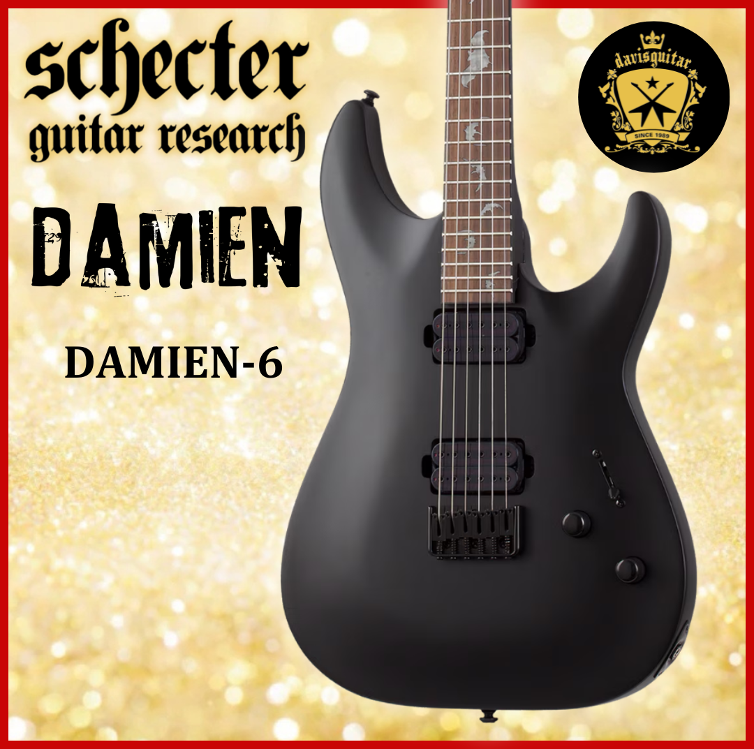 Schecter Damien 6 Electric Guitar Satin Black