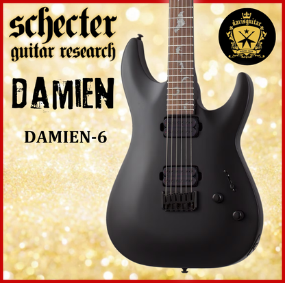 Schecter Damien 6 Electric Guitar Satin Black