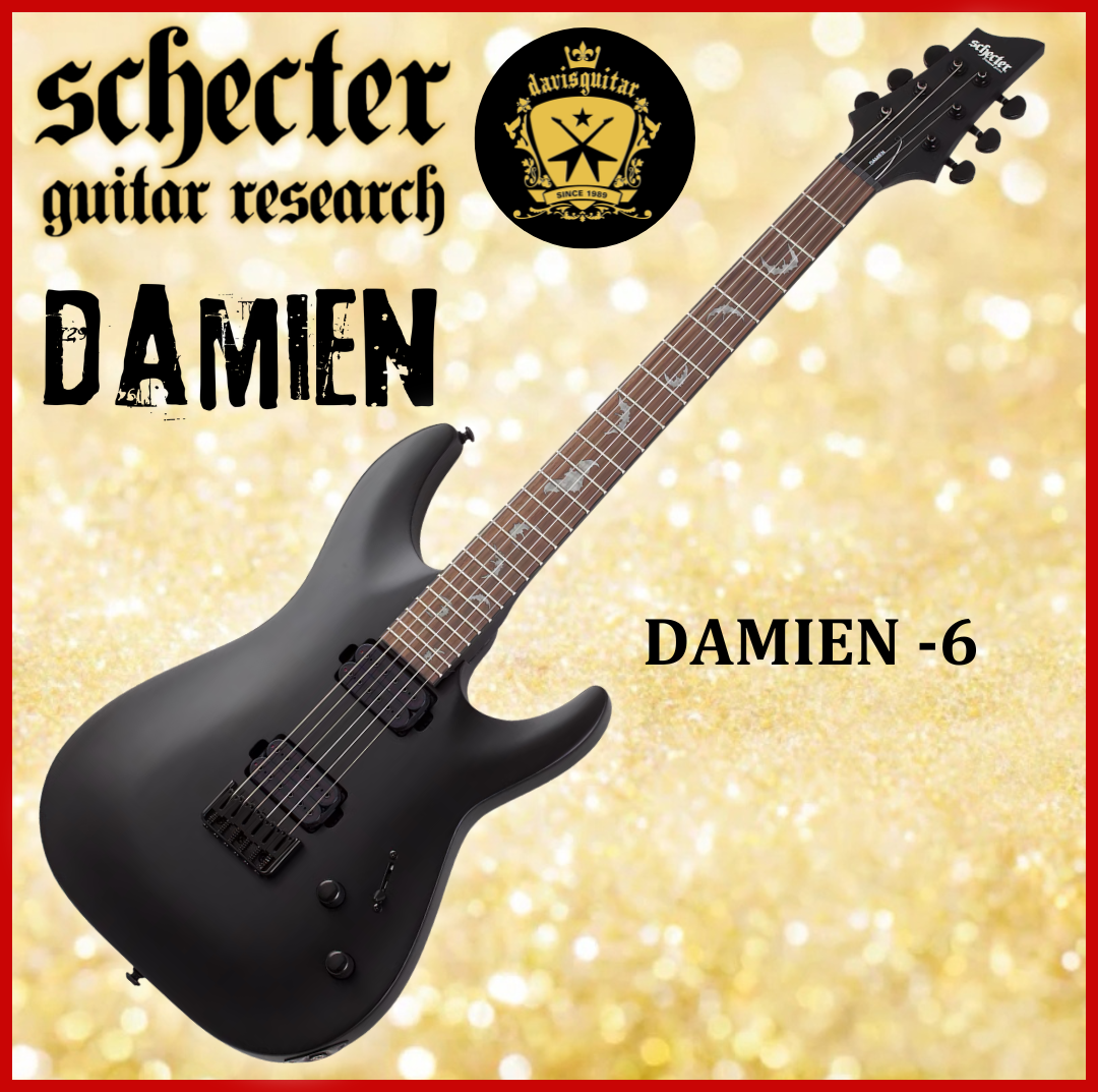 Schecter Damien 6 Electric Guitar Satin Black