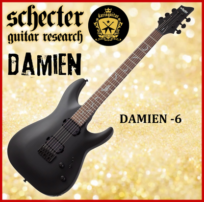 Schecter Damien 6 Electric Guitar Satin Black