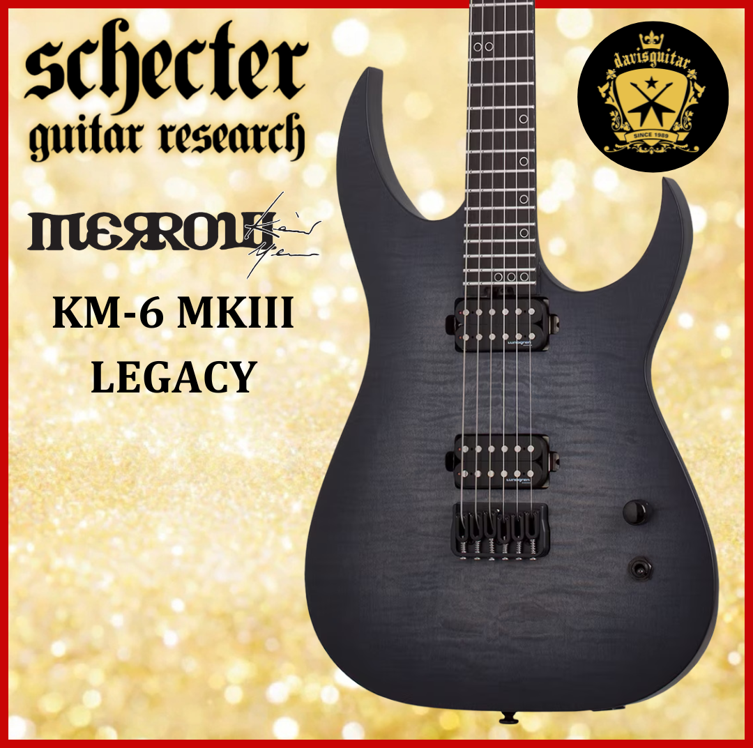 Schecter KM-6 MK-III Legacy Keith Merrow Electric Guitar Transparent Black Burst