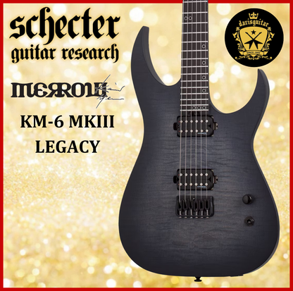 Schecter KM-6 MK-III Legacy Keith Merrow Electric Guitar Transparent Black Burst