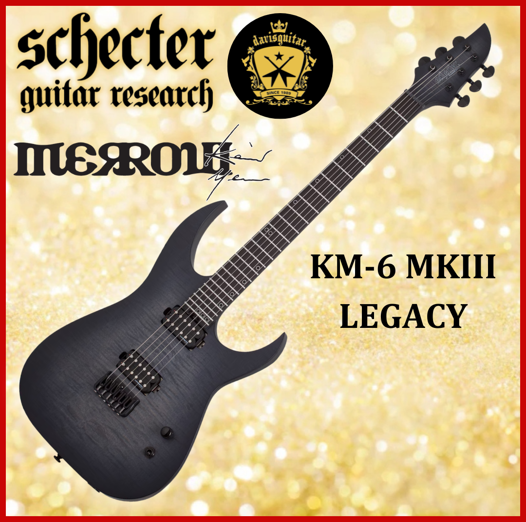 Schecter KM-6 MK-III Legacy Keith Merrow Electric Guitar Transparent Black Burst