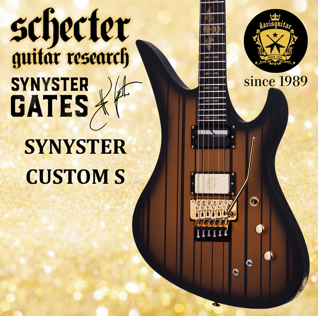 Schecter Synyster Custom-S Sustainiac Avenged Sevenfold Satin Gold Burst Electric Guitar