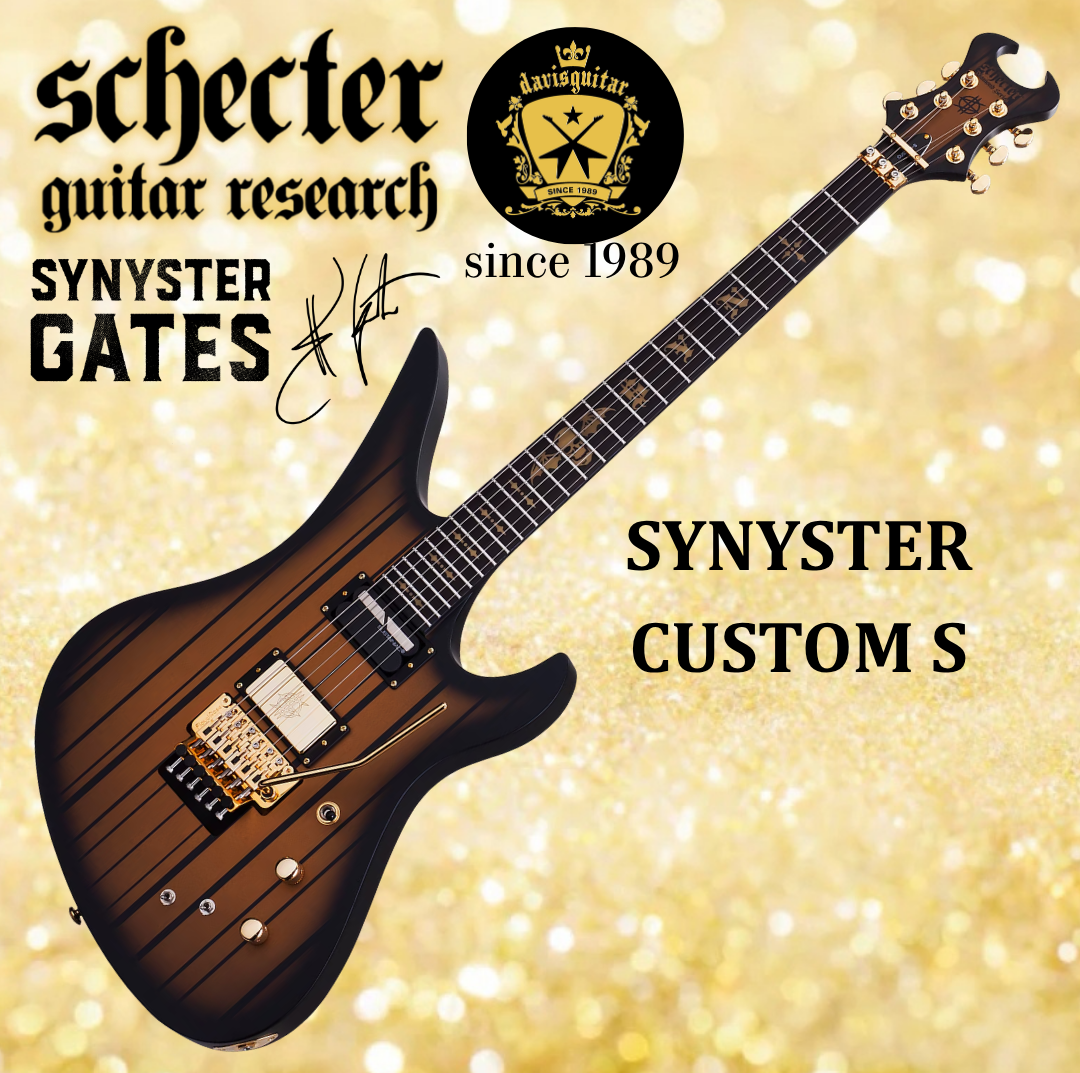 Schecter Synyster Custom-S Sustainiac Avenged Sevenfold Satin Gold Burst Electric Guitar