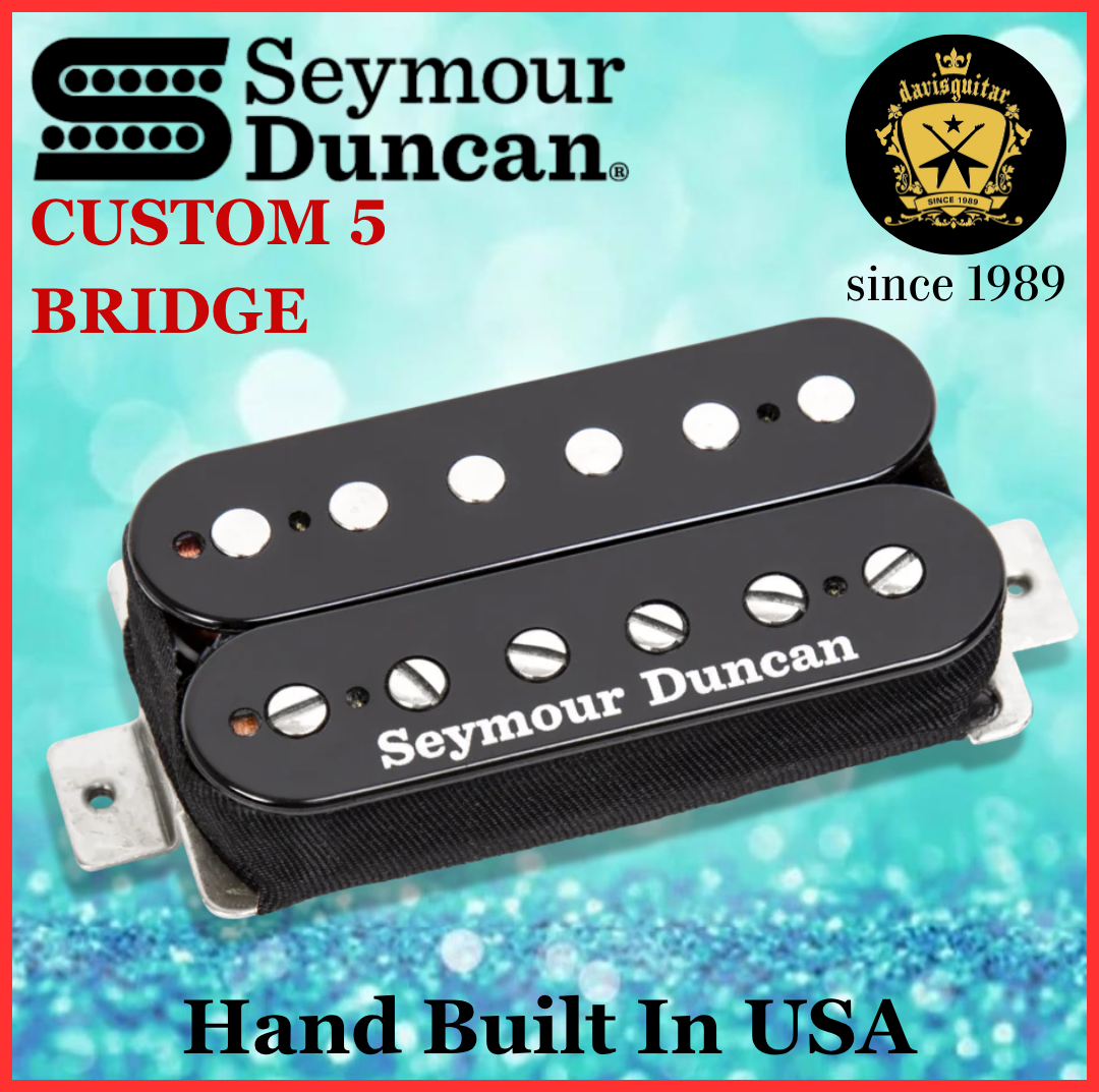 Seymour Duncan Custom 5 Humbucker Electric Guitar Pickup Black  SH-14