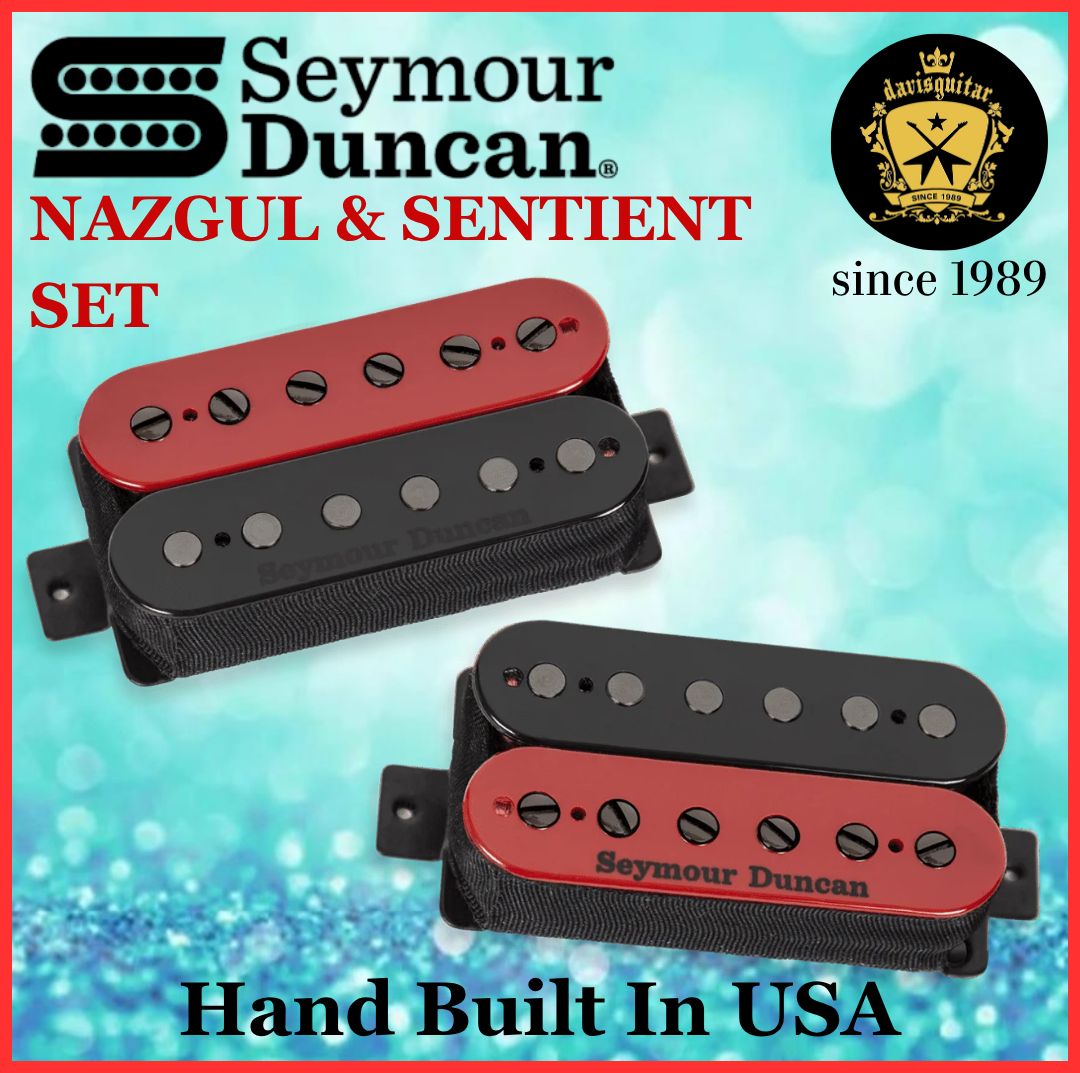 Seymour Duncan Nazgul & Sentient Set Humbucker Electric Guitar Pickup Red Black