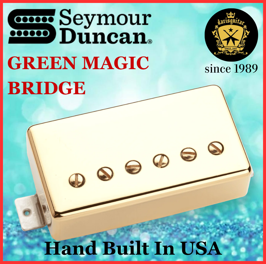Seymour Duncan Green Magic Humbucker Gold Black Electric Guitar Pickup