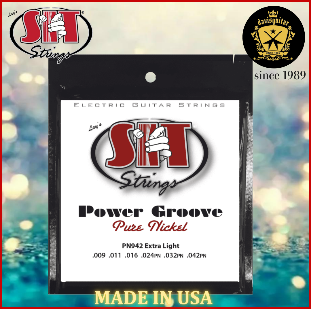 SIT PN942 Power Groove Pure Nickel Electric Guitar Strings 9-42