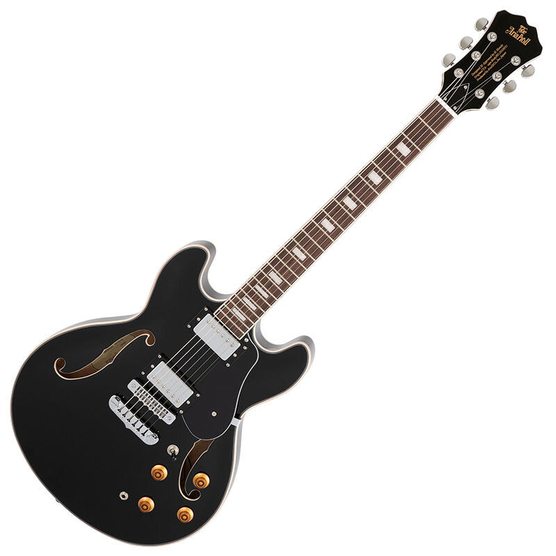 Aria Pro II Jazz Hollow Body Electric Guitar TA-200 BK Black