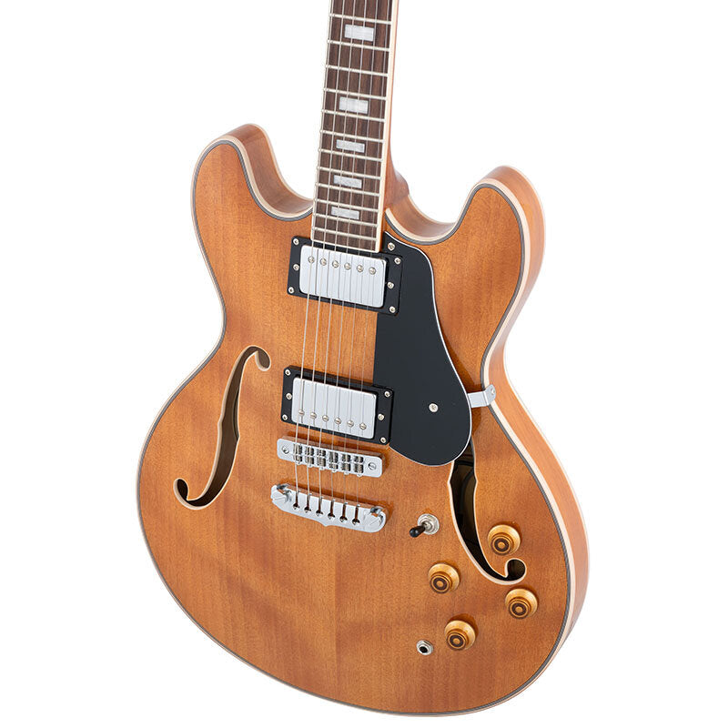 Aria Pro II Jazz Hollow Body Electric Guitar TA-200 MH Mahogany