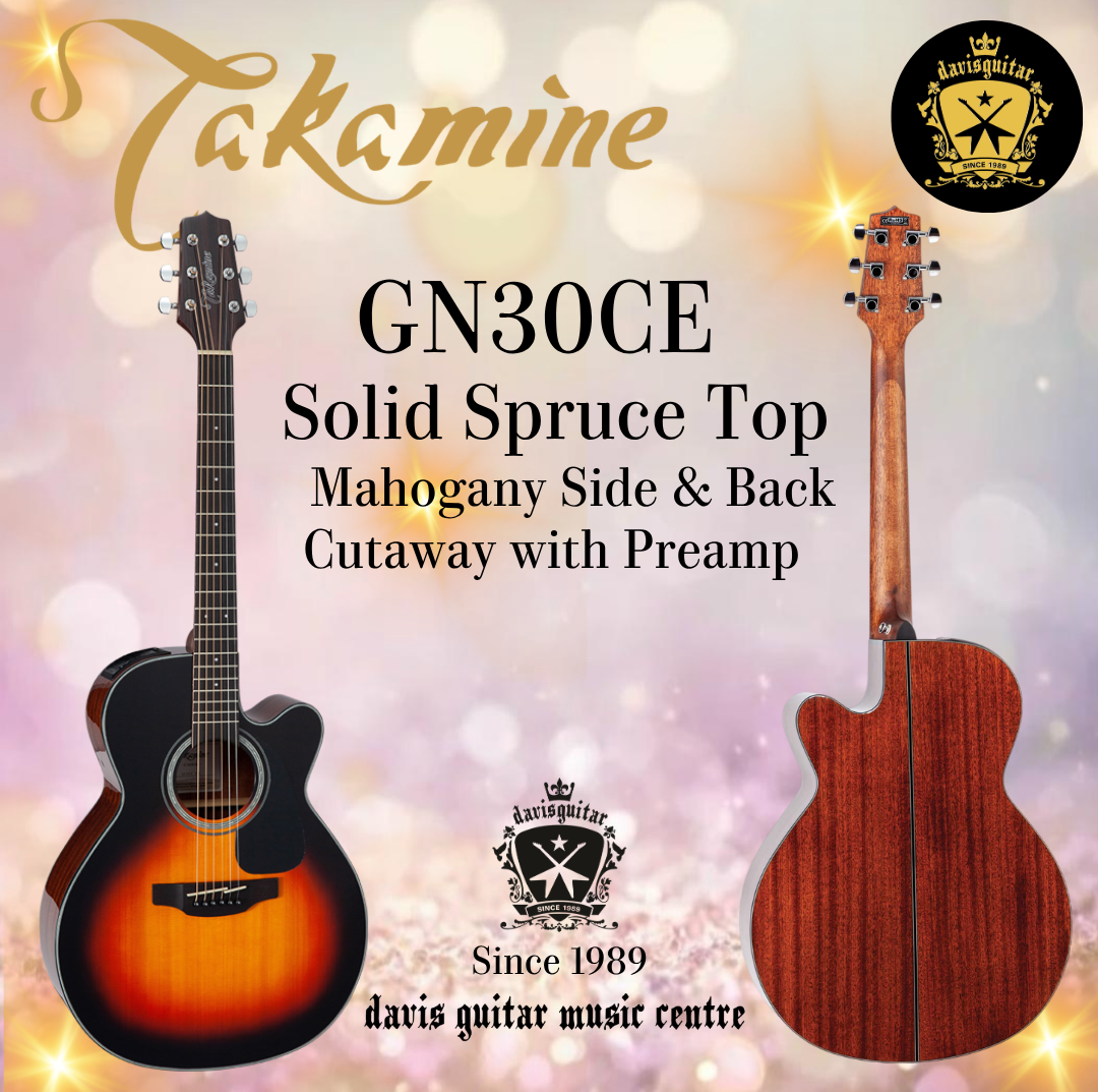 Takamine GN30CE BSB Sunburst Acoustic Electric Guitar Solid Spruce Top