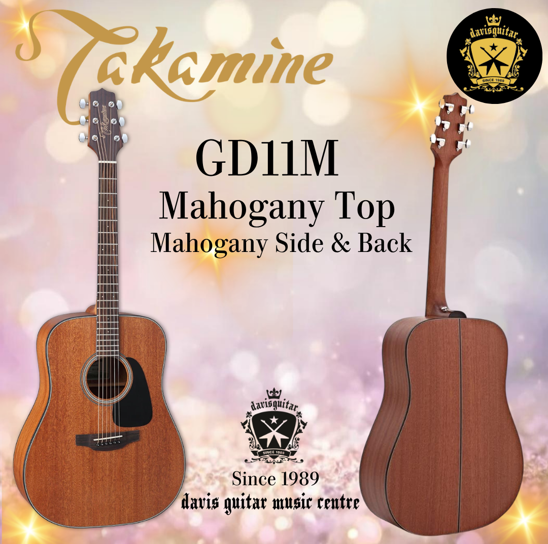 Takamine GD11M Acoustic Guitar Mahogany Top Mahogany Side and Back Satin