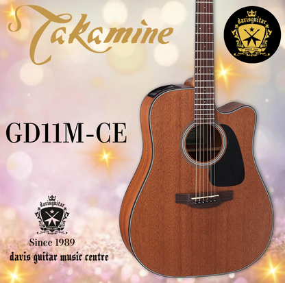 Takamine GD11MCE Acoustic Electric Guitar Mahogany Top and Mahogany Side and Back Satin