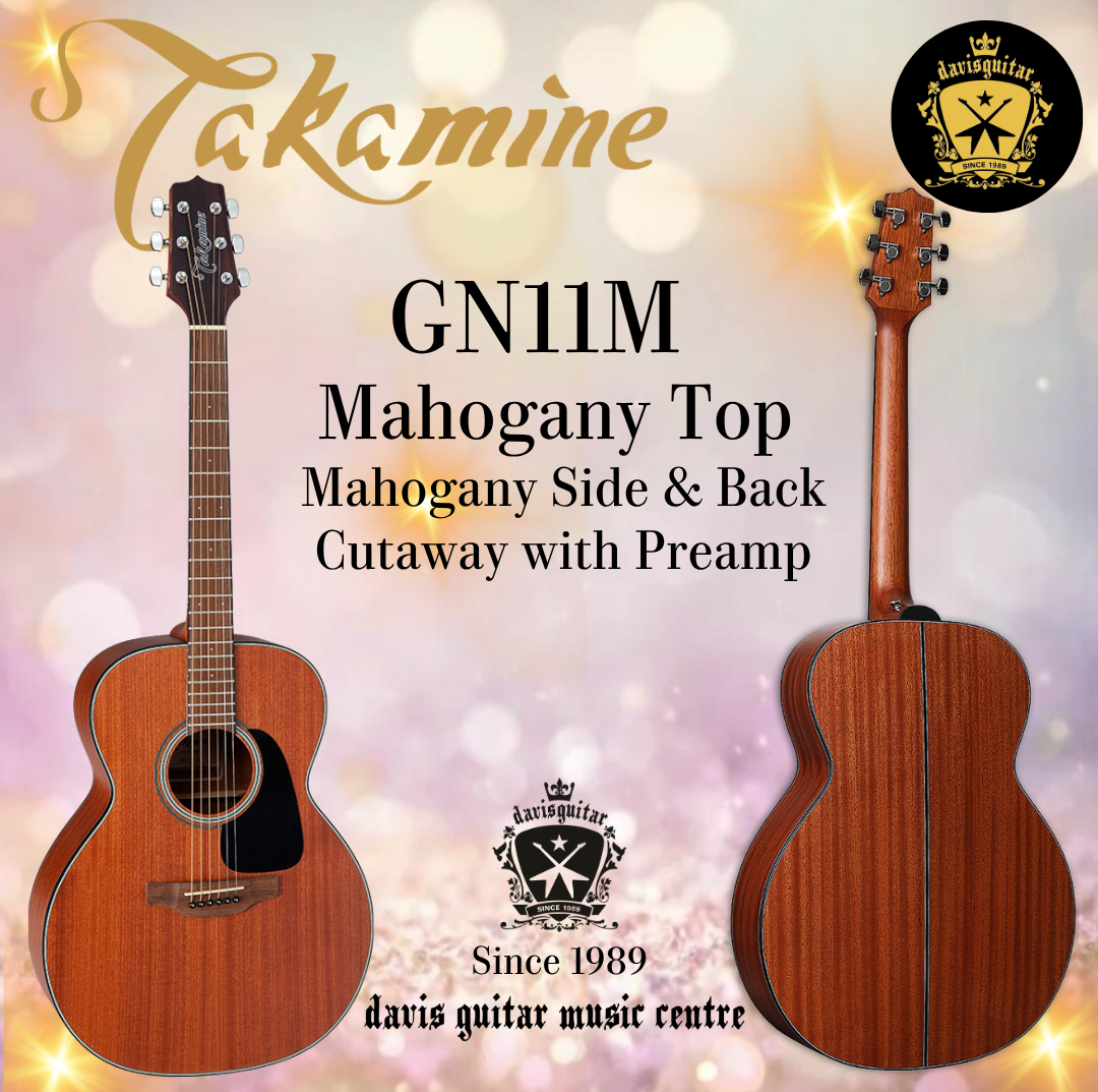 Takamine GN11M Acoustic Guitar Mahogany Top Mahogany Side and Back Satin
