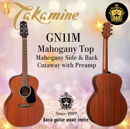 Takamine GN11M Acoustic Guitar Mahogany Top Mahogany Side and Back Satin