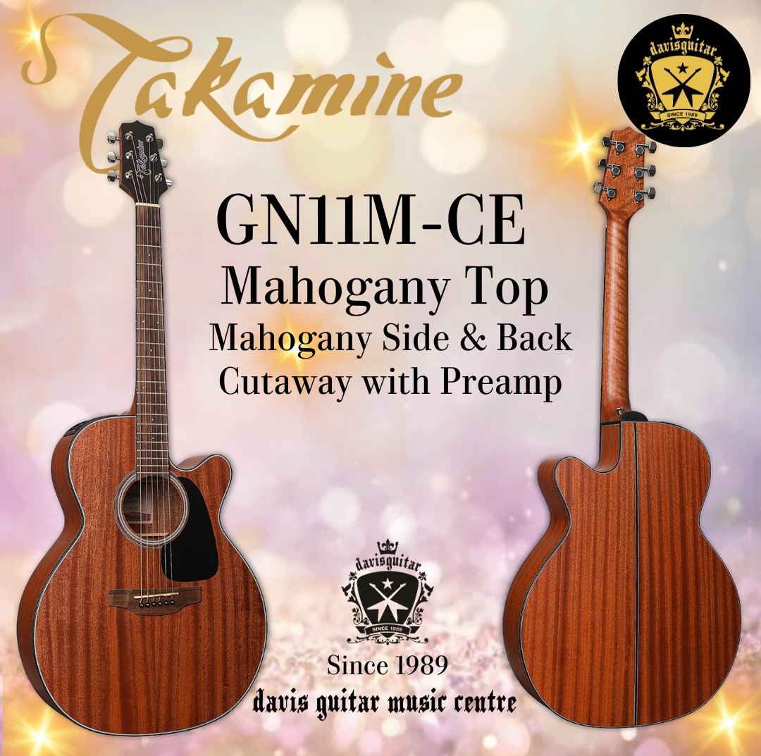 Takamine GN11MCE Acoustic Electric Guitar Mahogany Top and Mahogany Side and Back Satin